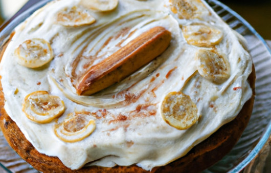 Decadent Banana Cream Cake with a Cinnamon Twist
