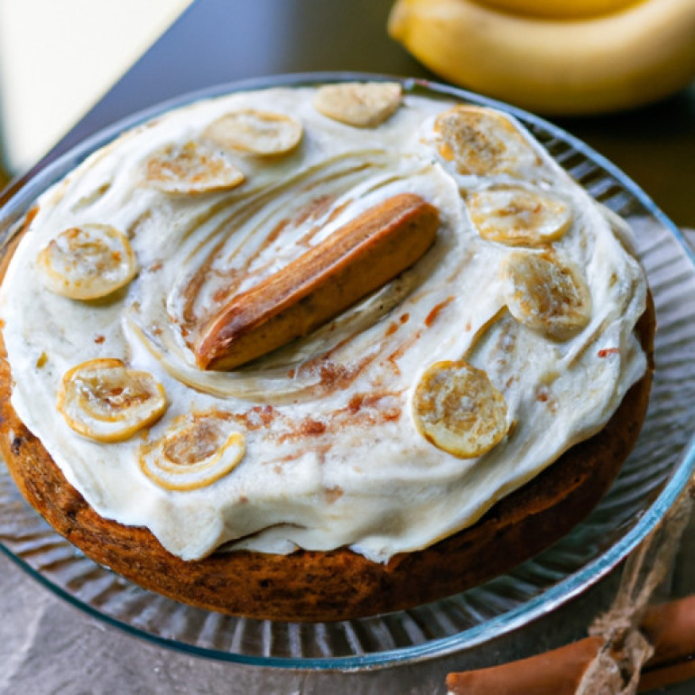 Decadent Banana Cream Cake with a Cinnamon Twist