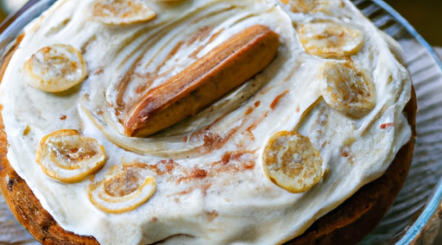 Decadent Banana Cream Cake with a Cinnamon Twist