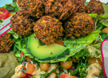 Crispy Chickpea Fritters with Fresh Greens: A Vibrant Salad Twist