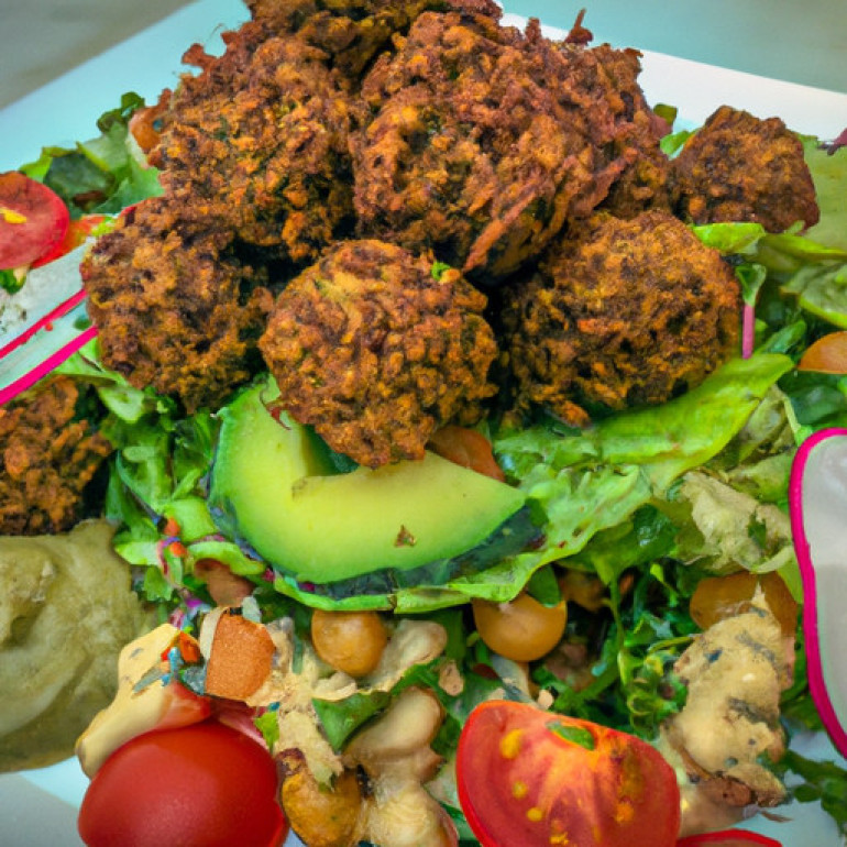 Crispy Chickpea Fritters with Fresh Greens: A Vibrant Salad Twist