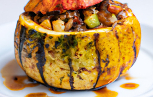 Savory Baked Acorn Squash with Delicious Apple Filling