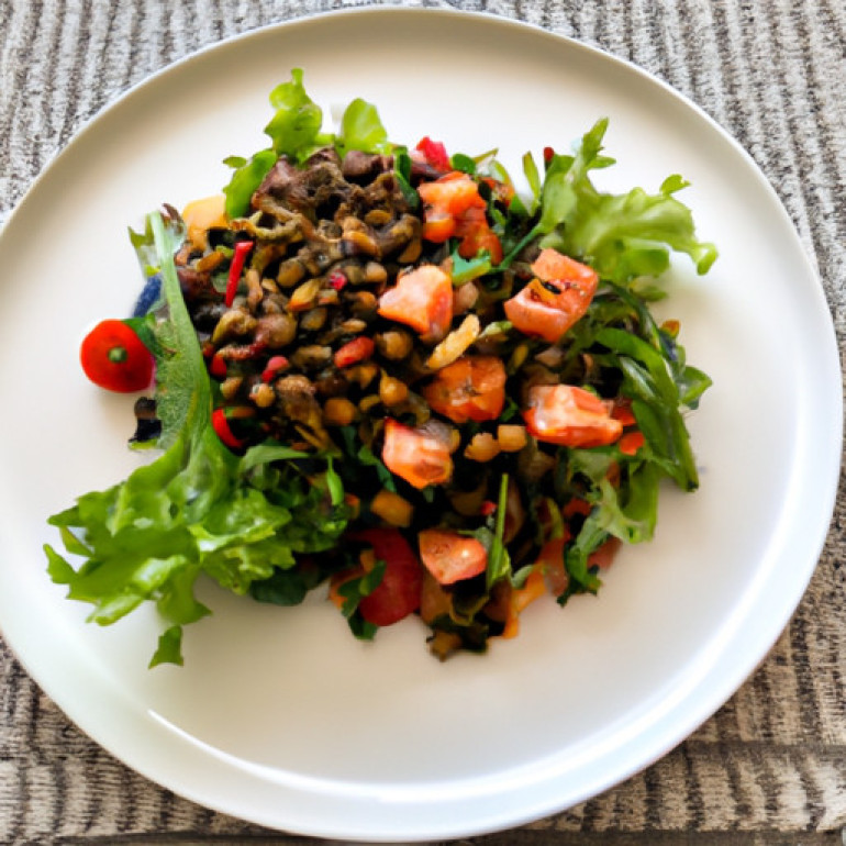 Savory Salmon and Lentil Salad: A Delectable Duo!