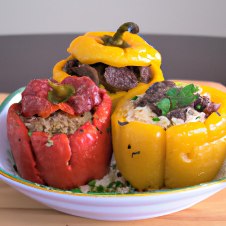 Savor the Flavor: Hearty Beef & Millet Stuffed Peppers