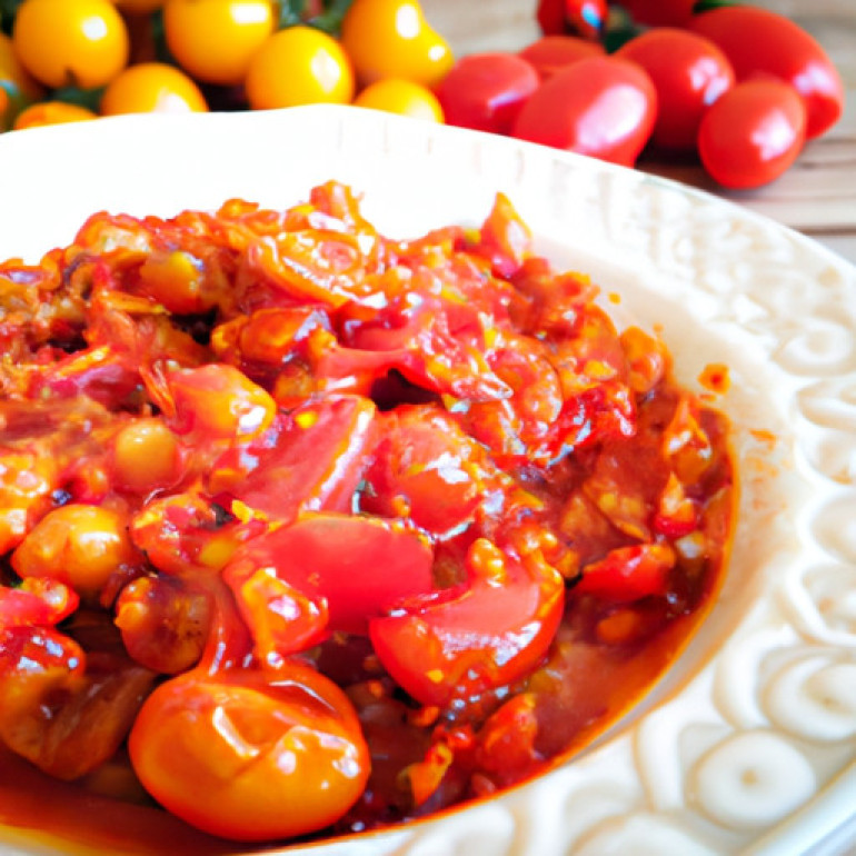 Savory Mustard-Spiced Stewed Tomatoes Recipe