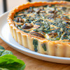 Savory Spinach and Mushroom Quiche Infused with Tarragon