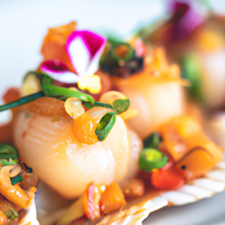 Sizzling Scallop Sensation: A Burst of Flavor