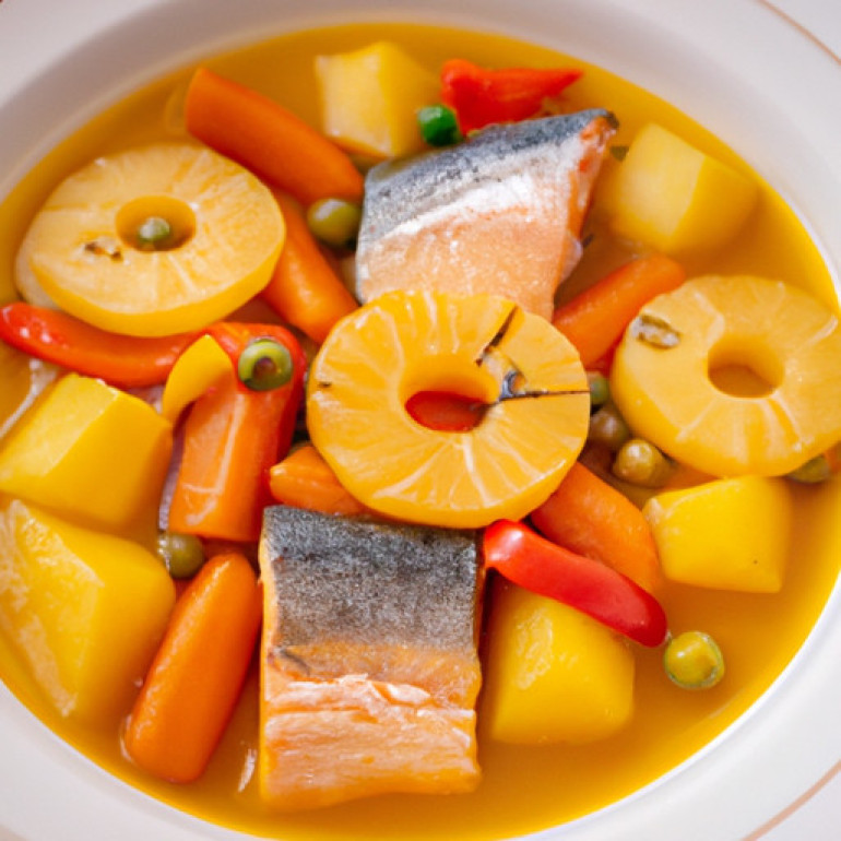 Festive Sweet and Tangy Holiday Fish Broth