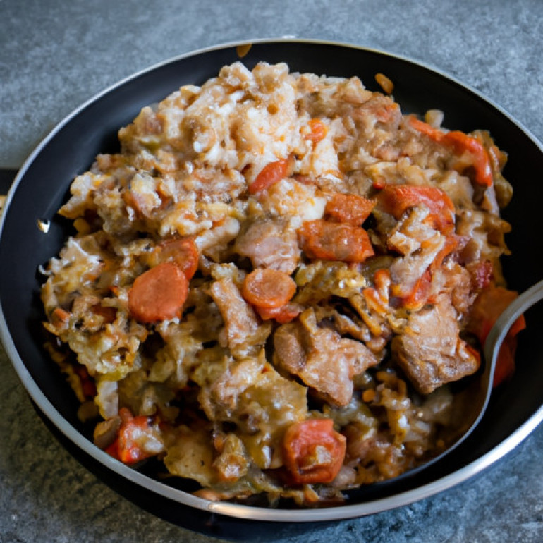 Savory Pork and Cabbage One-Pan Delight