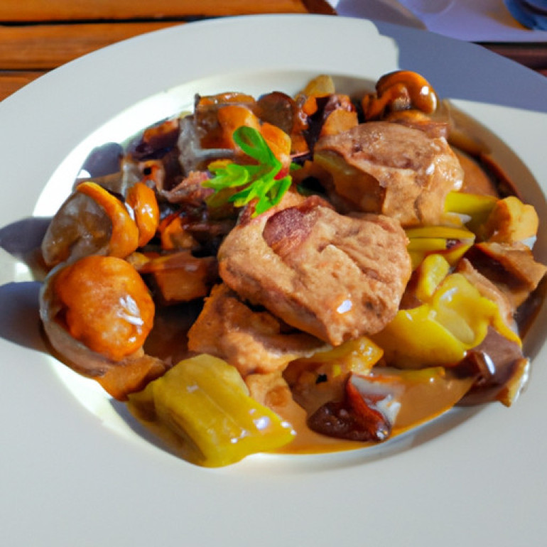 Savoring Swiss-Inspired Veal and Mushroom Delight