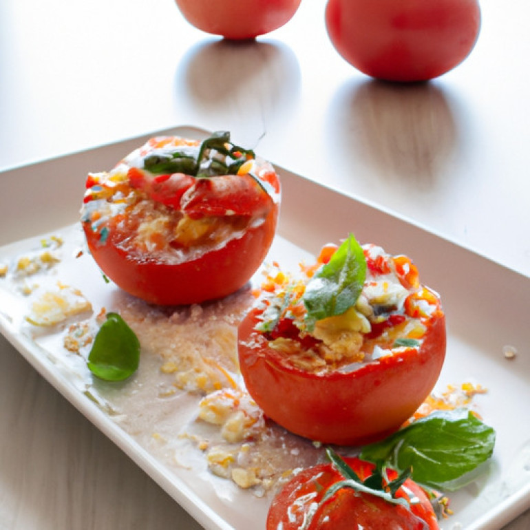 Savory Stuffed Tomatoes with Creamy Grits: A Delicious Twist