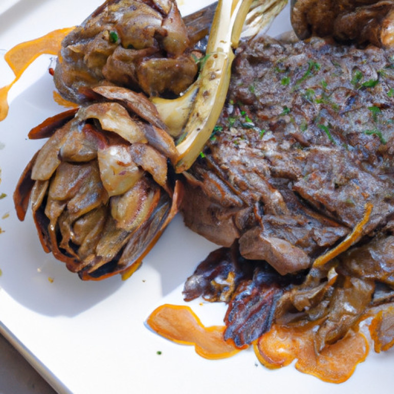 Succulent Skirt Steak and Artichoke Braised Delight
