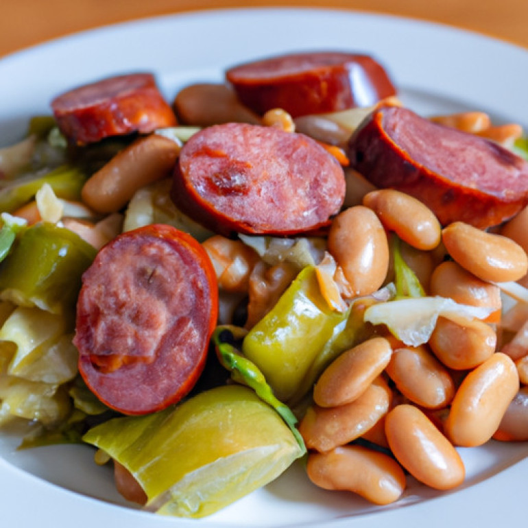 Savory Lima Beans and Smoked Sausage with Cabbage: A Delicious Twist