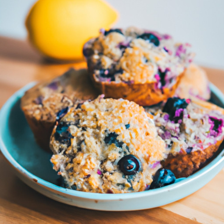 Delicious Lemon and Blueberry Protein Muffins: A Tasty Twist on a Classic Recipe