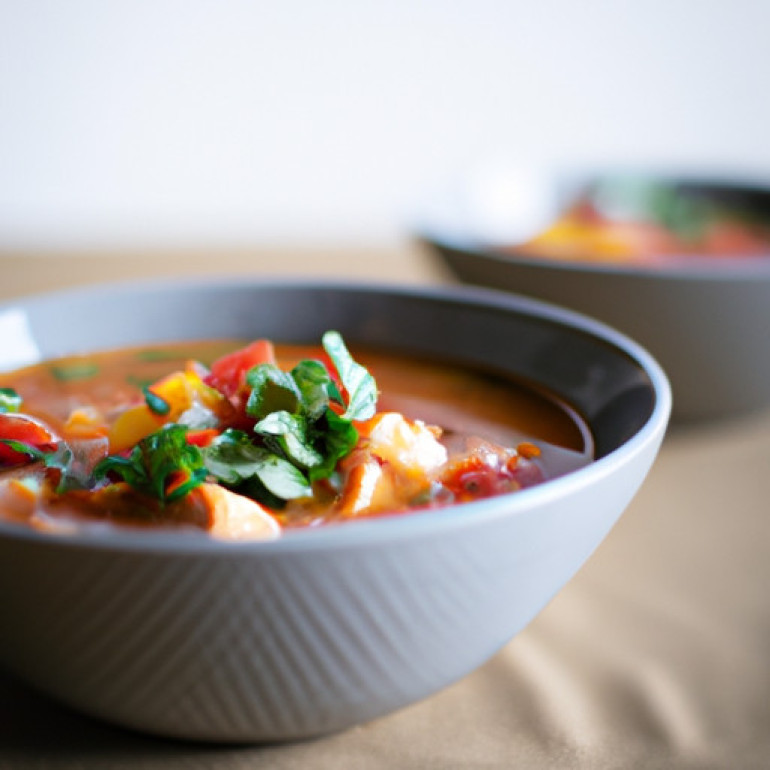 Savory Chicken Taco Soup Recipe - Perfect for Two