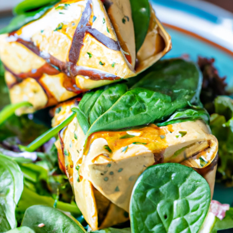 Irresistible Spicy Tofu Spinach Wrap Recipe for a Flavorful Bite