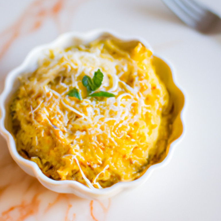 Ultimate Cheesy Spaghetti Squash Delight