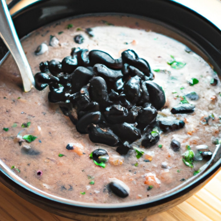 Savory Spicy Black Bean Soup: A Speedy Delight