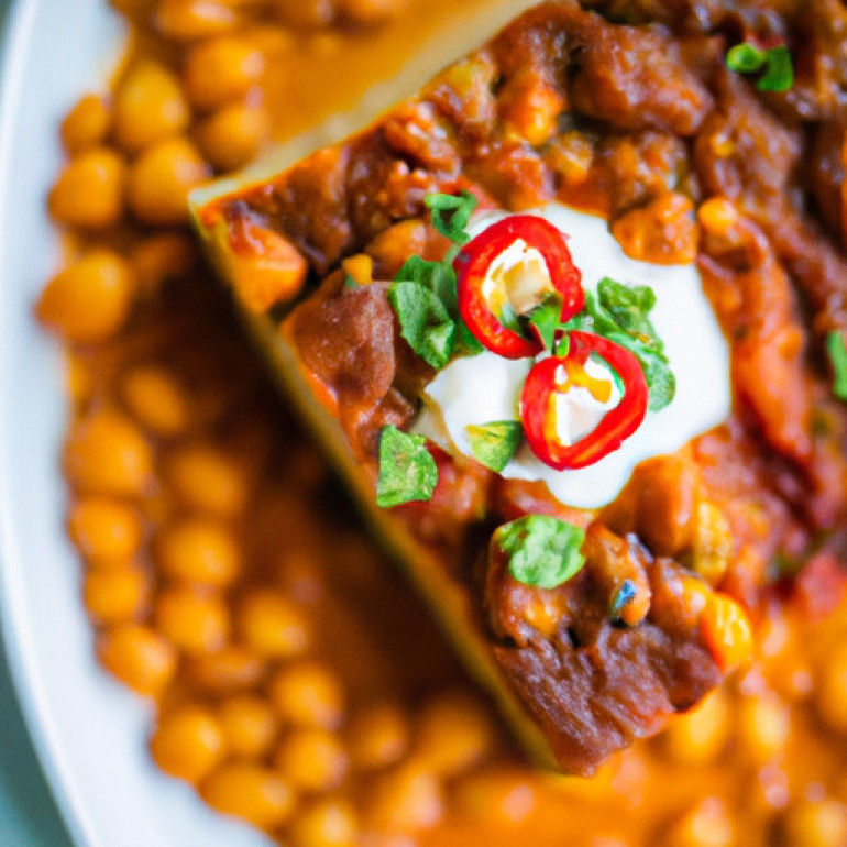 Savory Veggie Chili with Cornbread Crust: A Delectable Casserole
