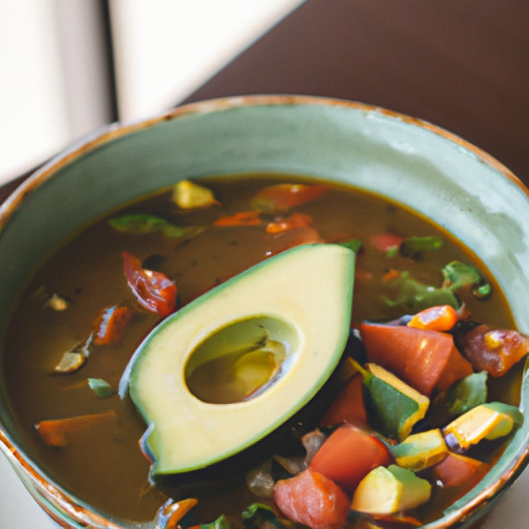 Savory Avocado Tortilla Soup: A Delicious Vegetarian Recipe