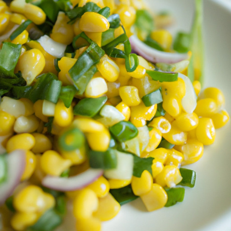 Delicious Corn and Green Onion Salad Recipe