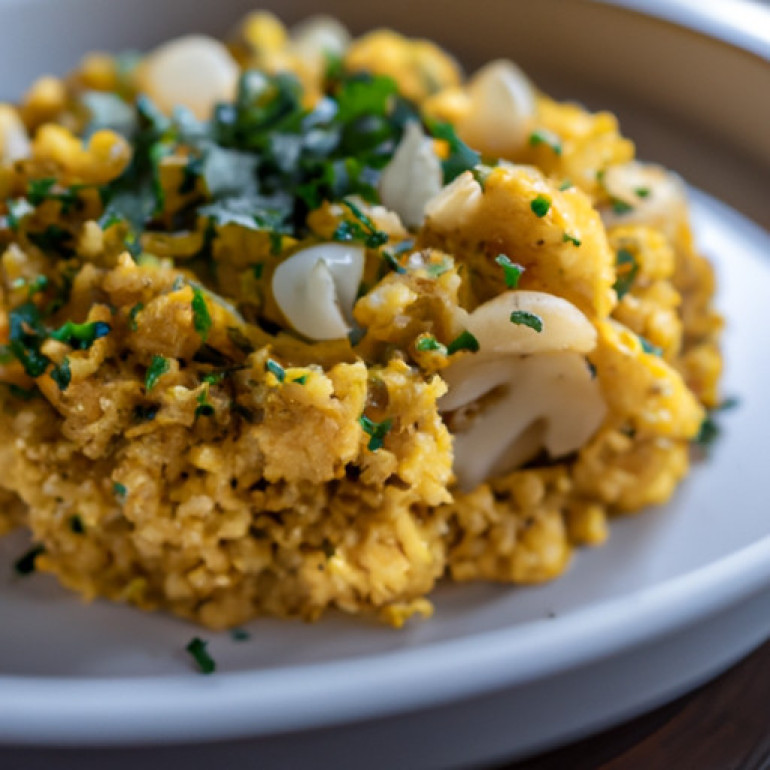 Savory Spanish-Inspired Cauliflower Rice Recipe