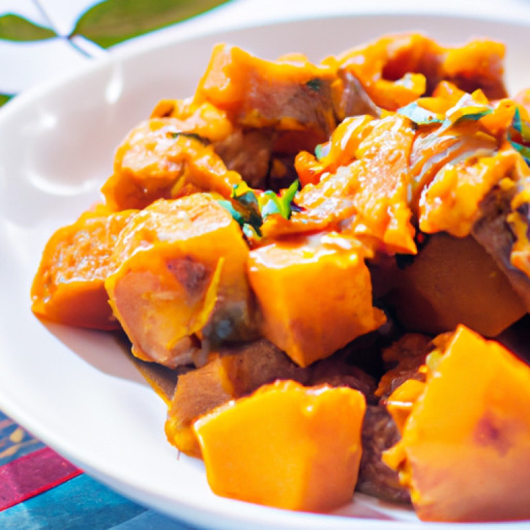 Savory Sweet Potato Stew with a Moroccan Twist