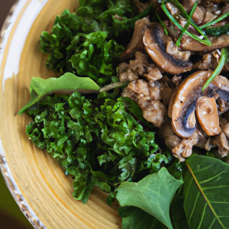 Savory Mushroom and Kale Stroganoff with Quinoa: A Hearty Twist