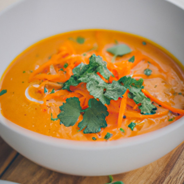 Ultimate Vegan Vegetable Soup with Carrot Greens