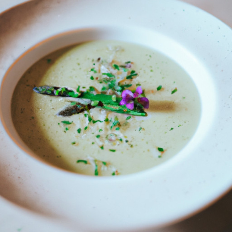Savory Asparagus Soup with a Hint of Thyme
