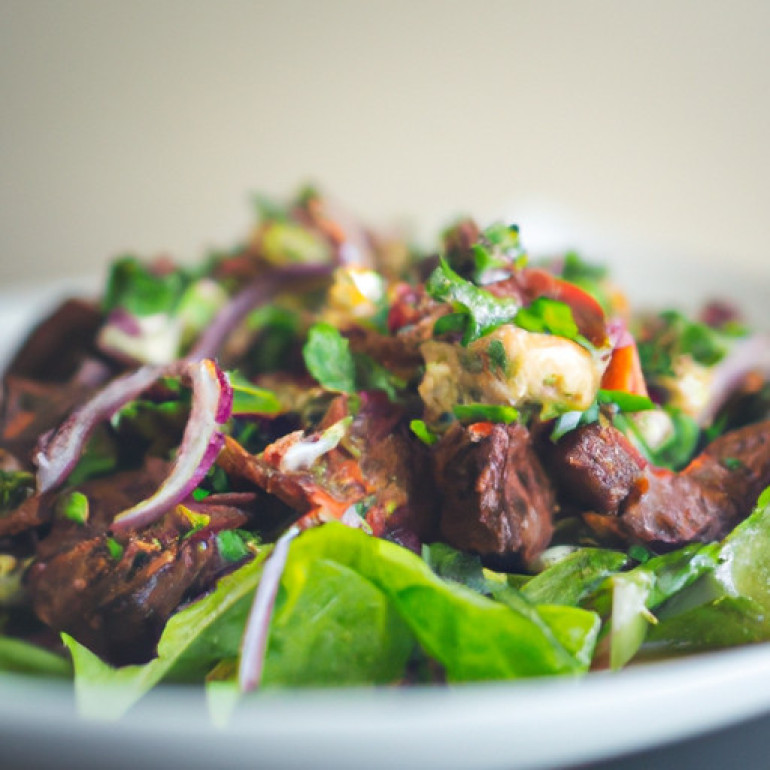 Delicious Slow Cooker Steak Salad with Zesty Lime Dressing