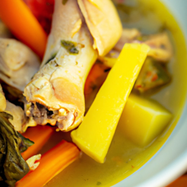 Savory Zimbabwean Chicken Soup with Fresh Vegetables