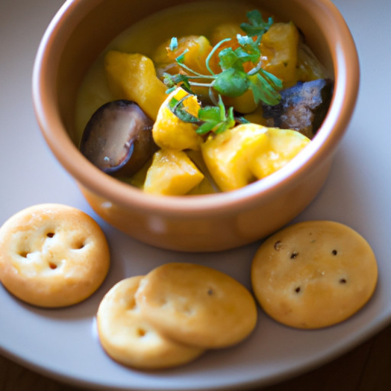 Savory Root Vegetable Stew with Mini Biscuits: A Hearty and Delicious Comfort Meal
