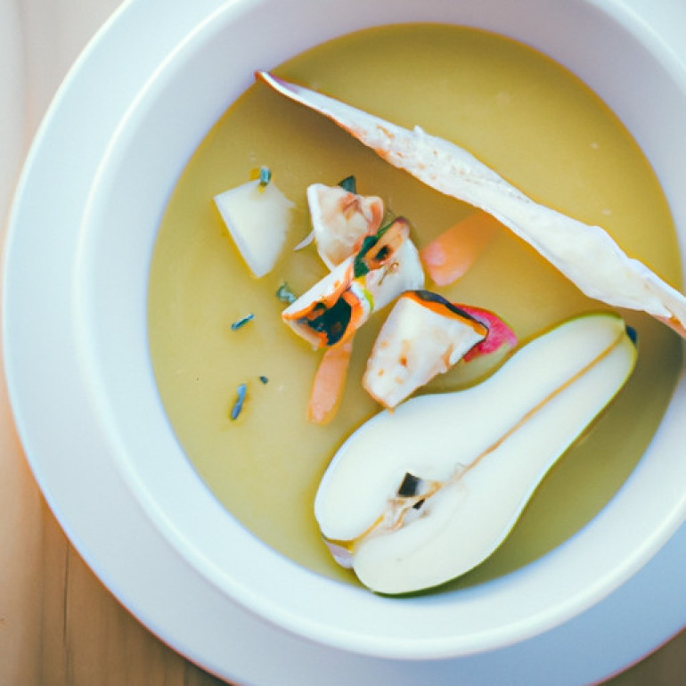 Savory Autumn Harvest Soup: A Delicious Blend of Apples and Pears