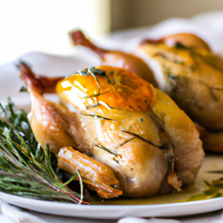 Savory Rosemary Citrus Cornish Hens - A Delicious Twist