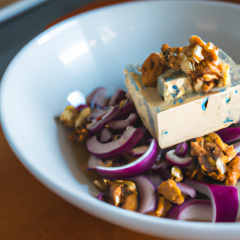 Delicious Tofu Salad with Nutty Twist