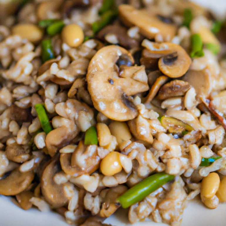 Savory Mushroom and Bean Barley Delight