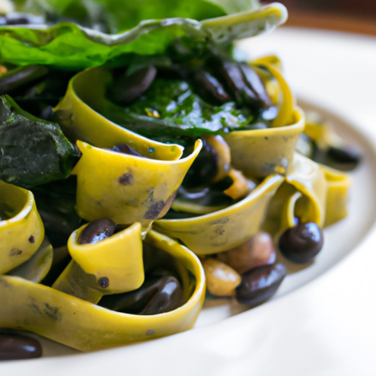 Savory Spinach Pasta with Black Beans: A Deliciously Nutritious Twist
