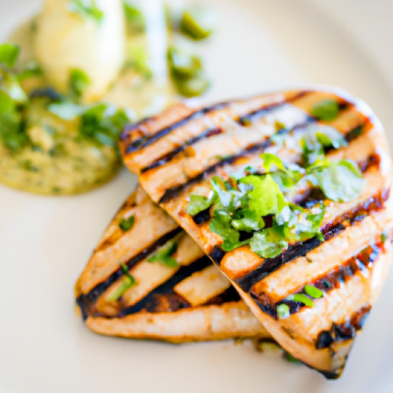 Delicious Grilled Swordfish with Zesty Cilantro-Lime Butter