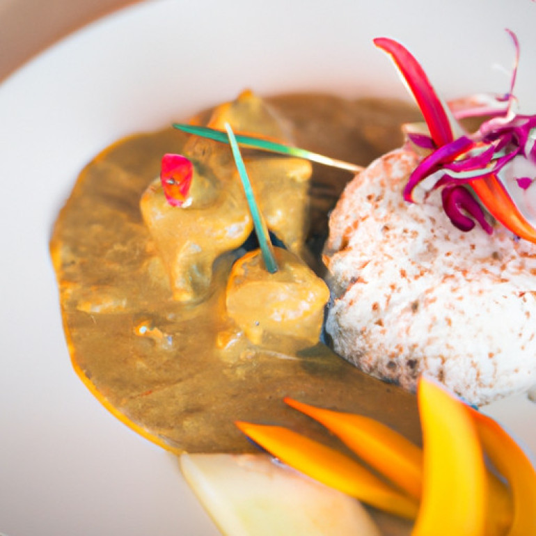 Savory Coconut Curry with Sticky Rice - A Flavorful Delight