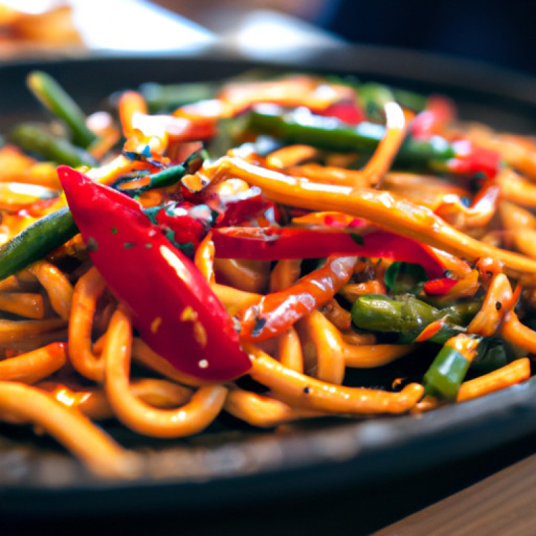 Irresistible Spicy Udon Noodles Stir-Fry Recipe