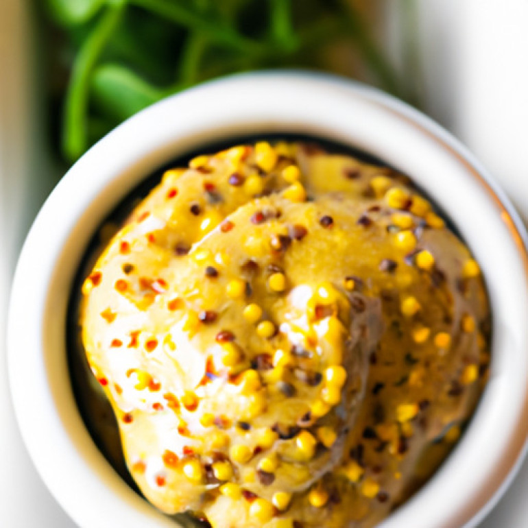 Savory Dill Mustard Infused with Champagne Flair