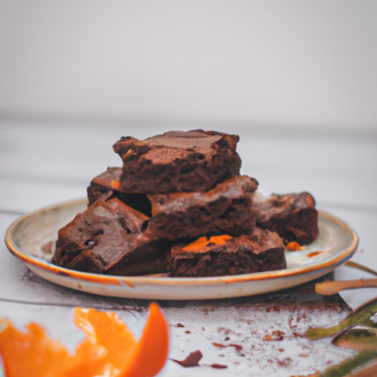 Decadent Citrus-infused Chocolate Brownies