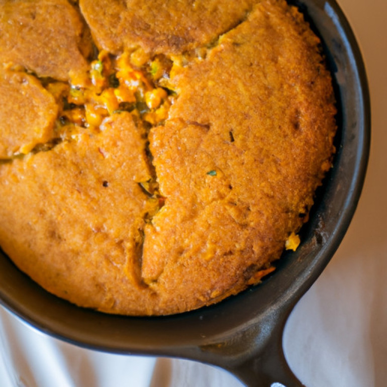 Sizzling Skillet Cornbread Recipe for Outdoor Cooking