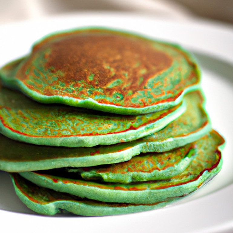 Savory Green Oat Pancakes: A Festive Twist on Classic Breakfast Fare