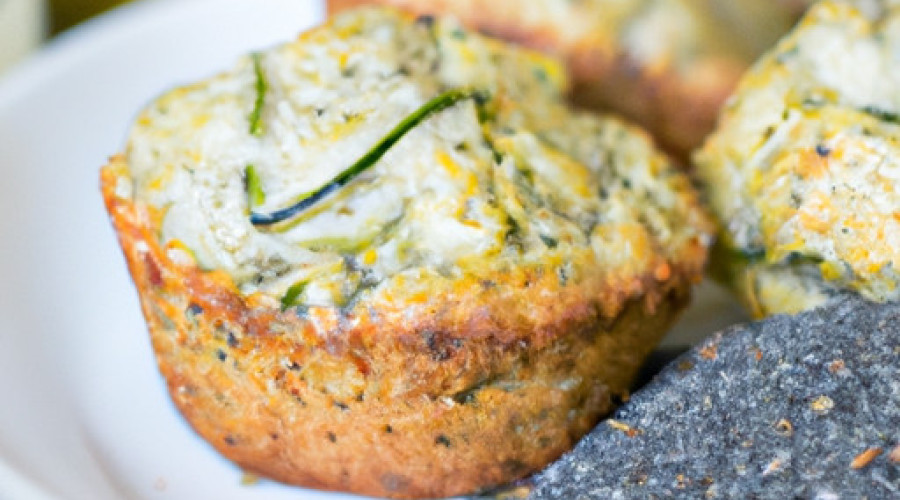 Luscious Lemon Zucchini Muffins with a Pop of Seeds