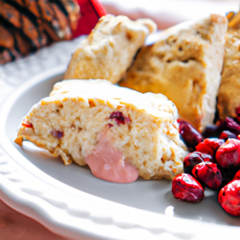 Delightful Eggnog Cranberry Scones: A Festive Twist
