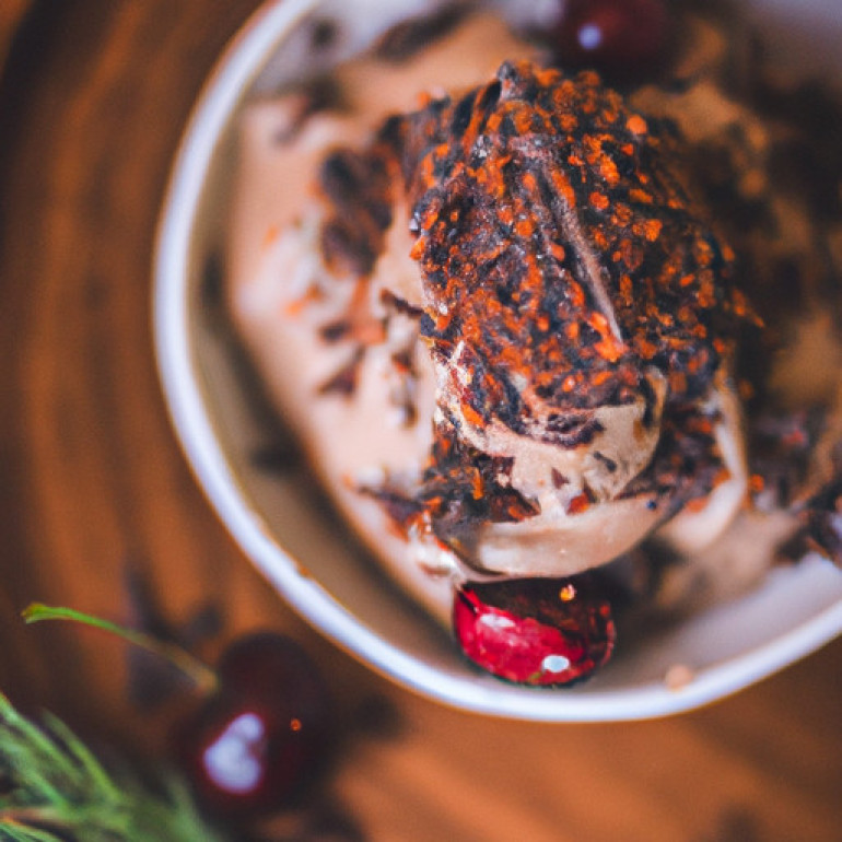 Decadent Chocolate Cherry Chip Vegan Nice Cream Recipe