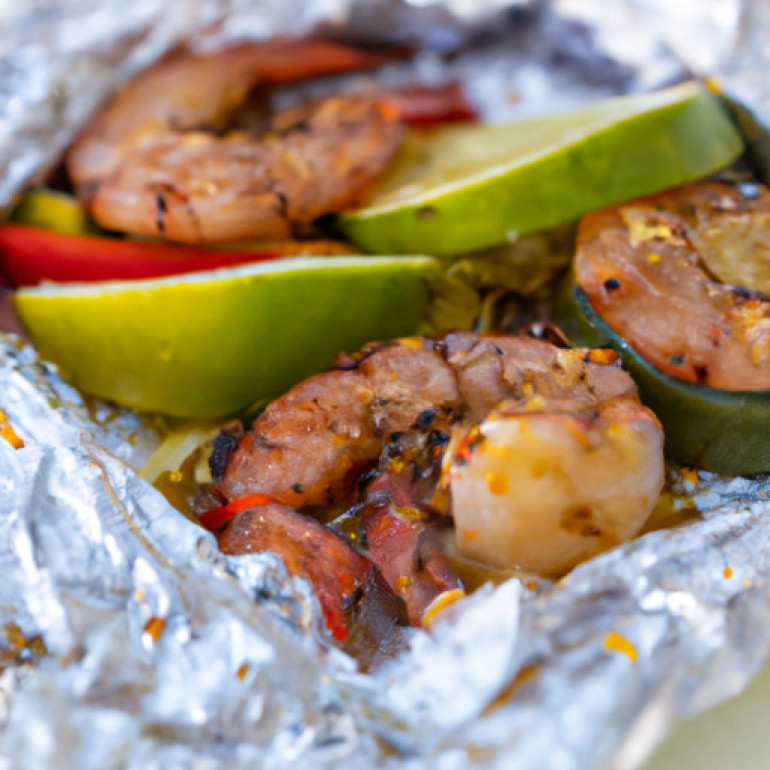 Savory Jamaican Jerk Shrimp Packet Recipe
