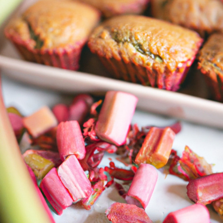 Ultimate Vegan Rhubarb Muffins with Bran Boost
